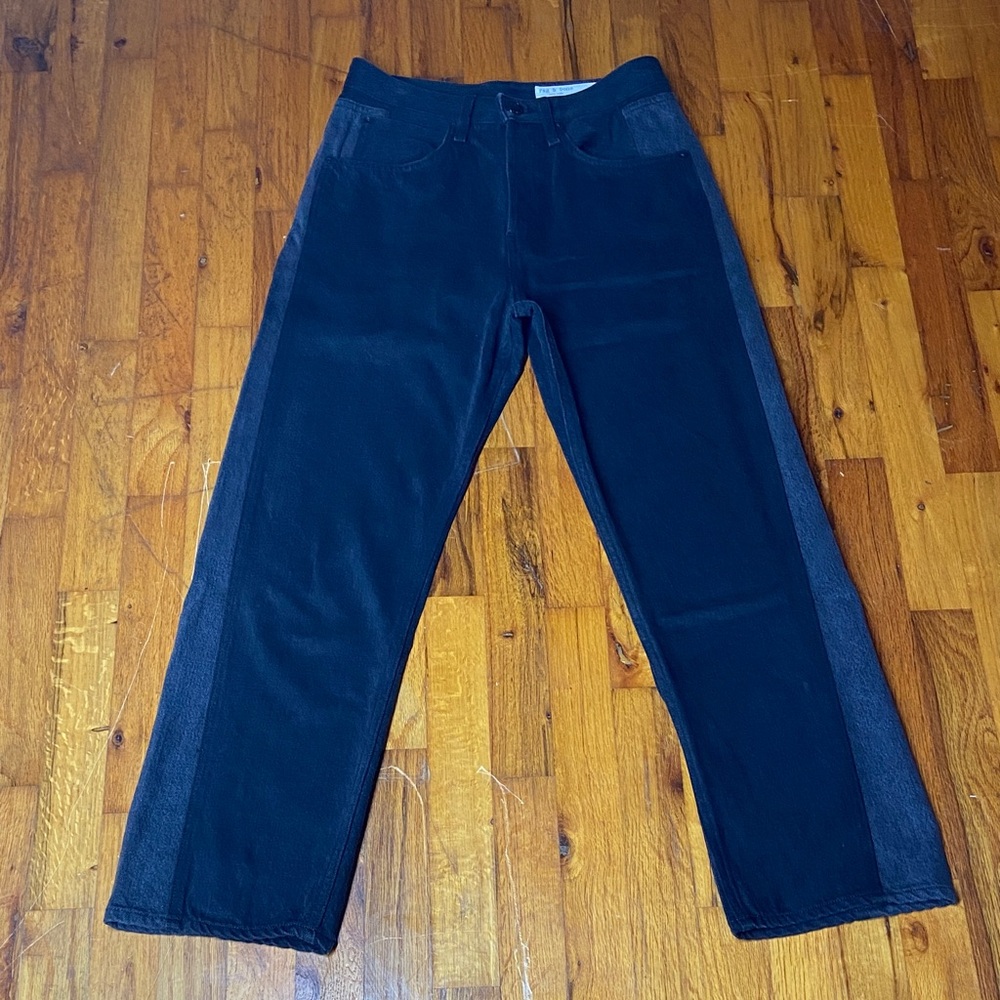 Women’s Rag & Bone Black and Gray 2-tone high rise denim jeans